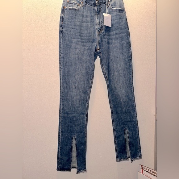 NWT PISTOLA  Colleen High Rise Slim Flare in Willow Jeans 31 split cuff bootcut - Picture 4 of 17
